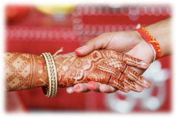 Indian marriage hands